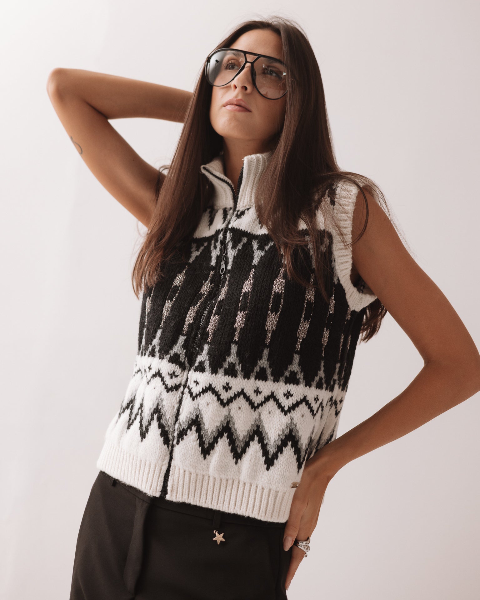 Gilet Ricamo