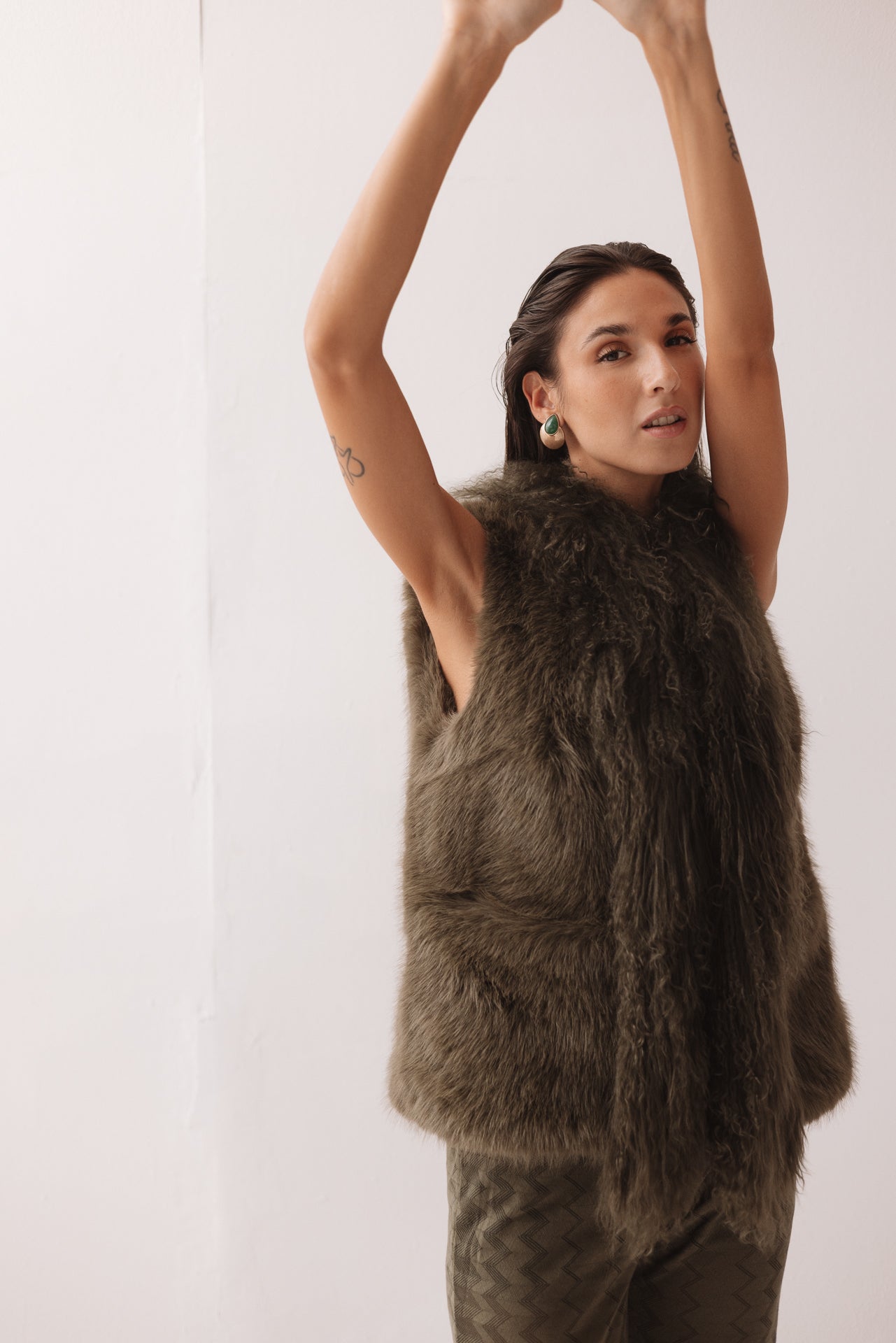 Gilet Pelliccia Militare