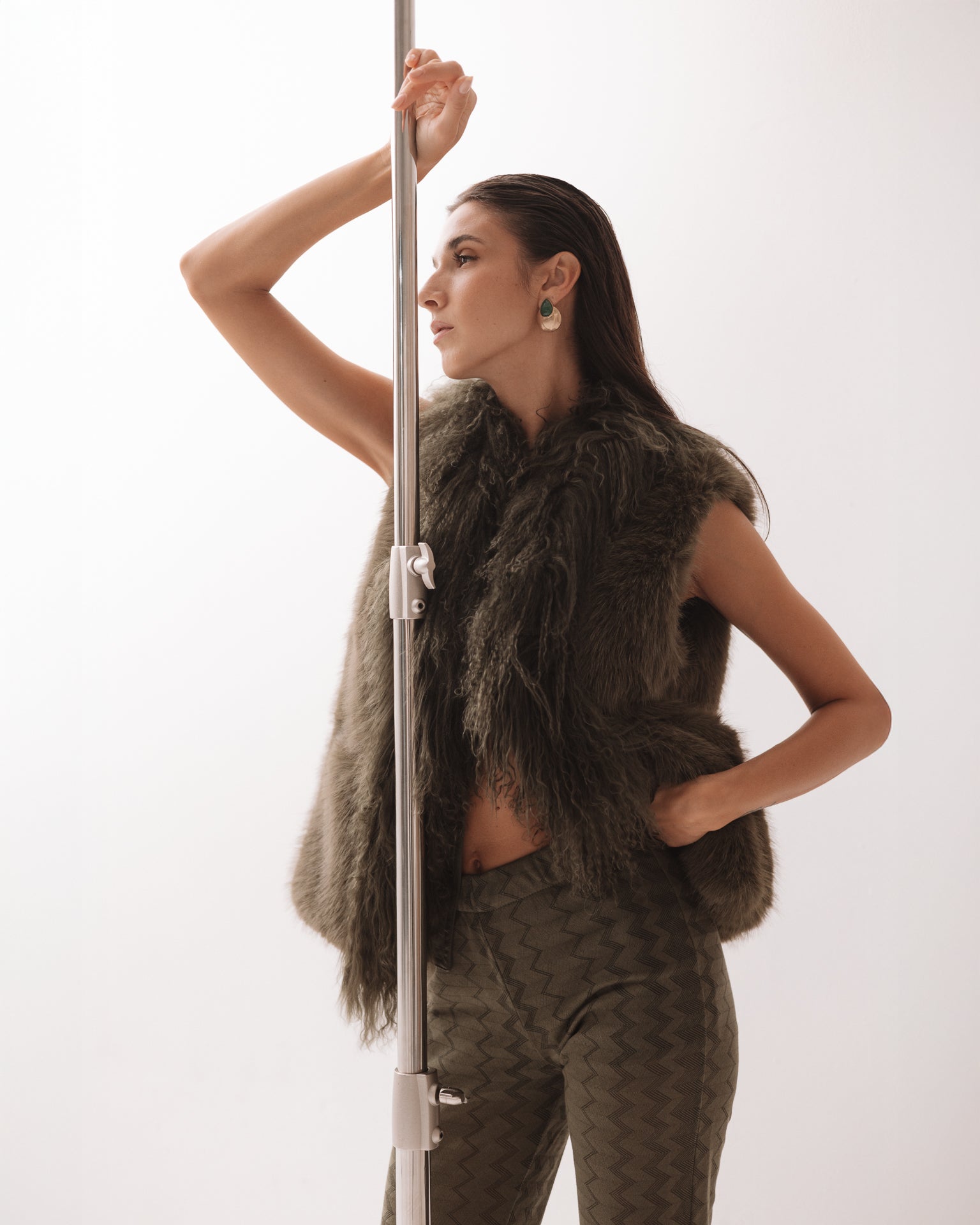 Gilet Pelliccia Militare
