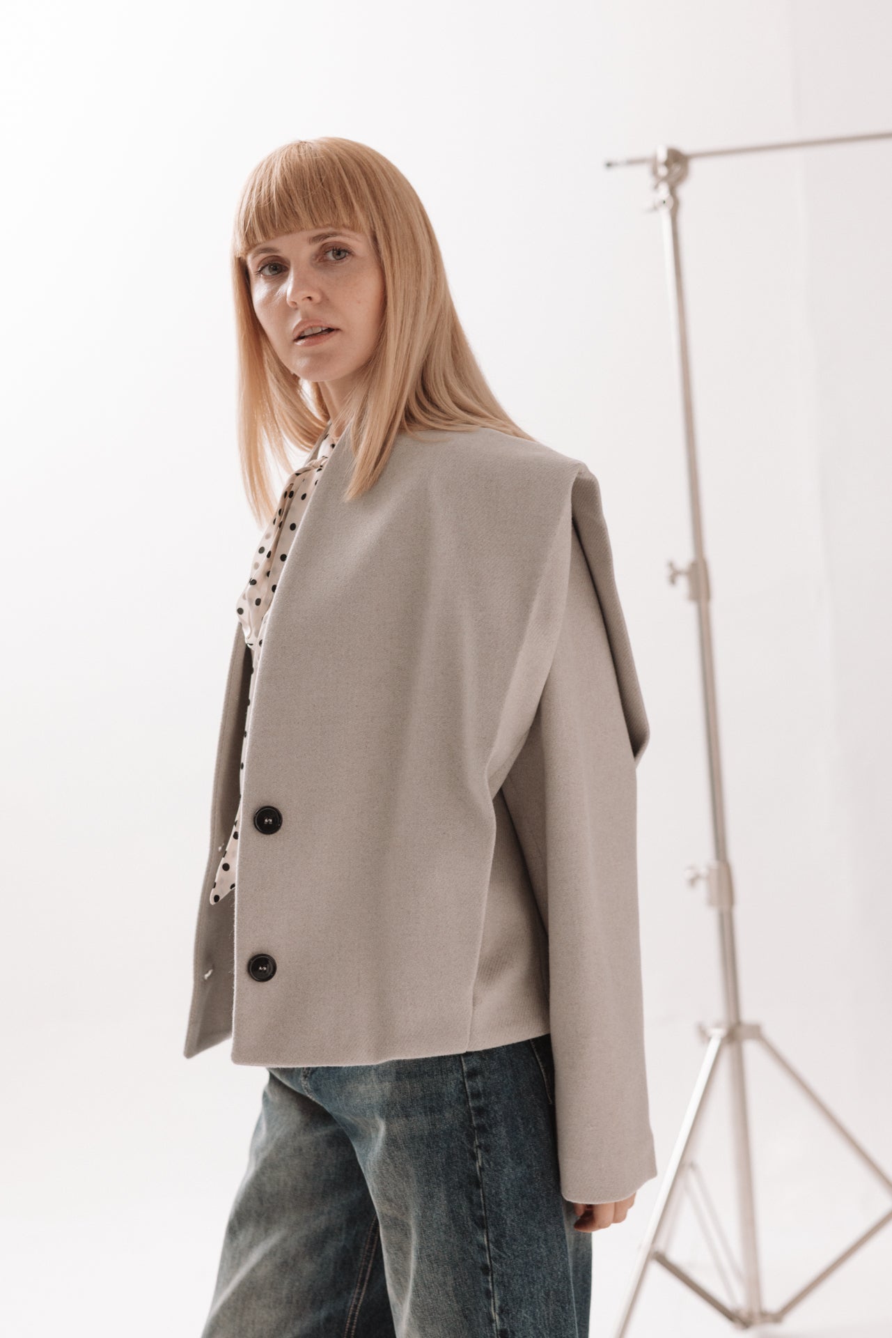 DIXIE - Giacca con Spalle Strutturate