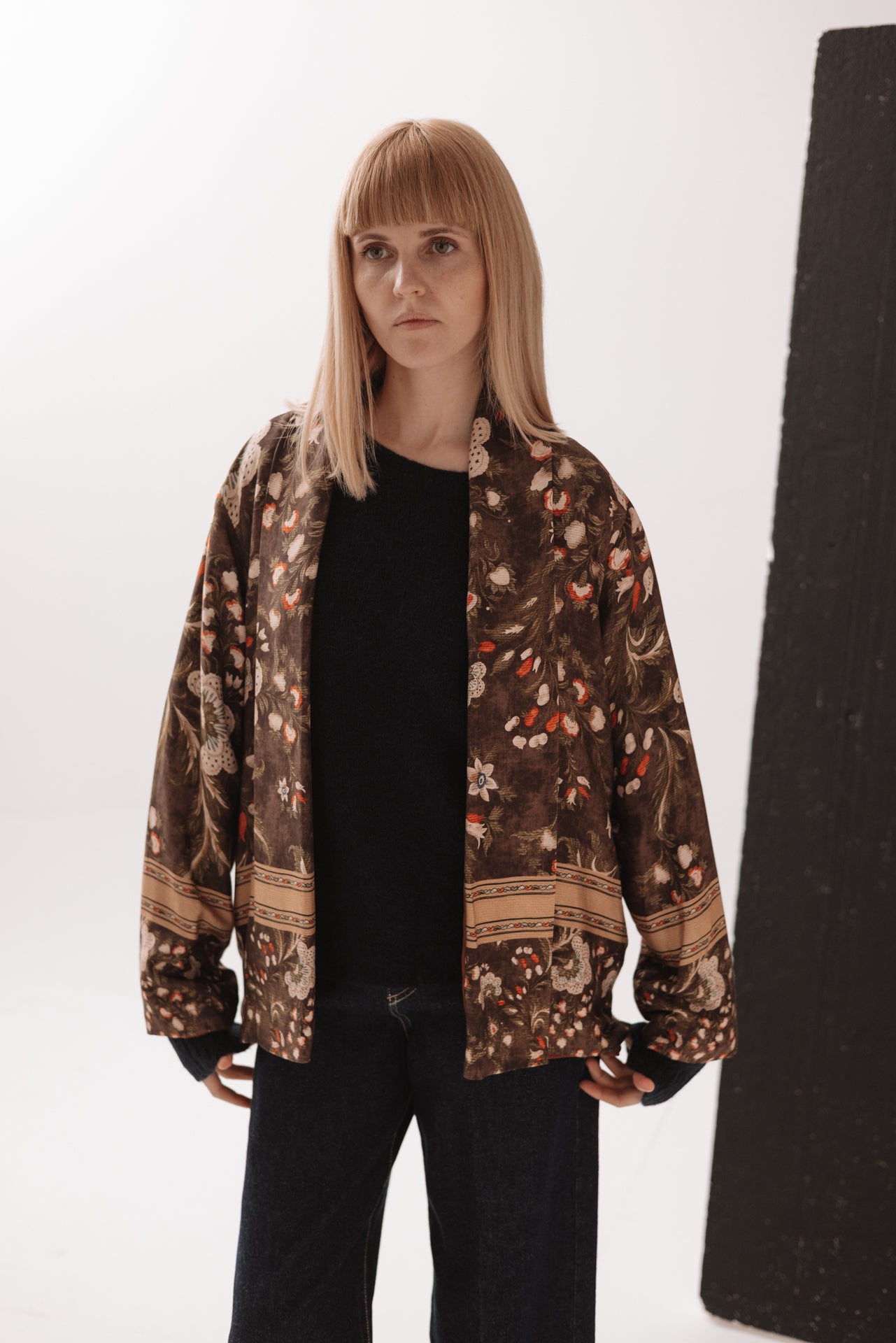 WU'SIDE - Kimono Corto Marrone