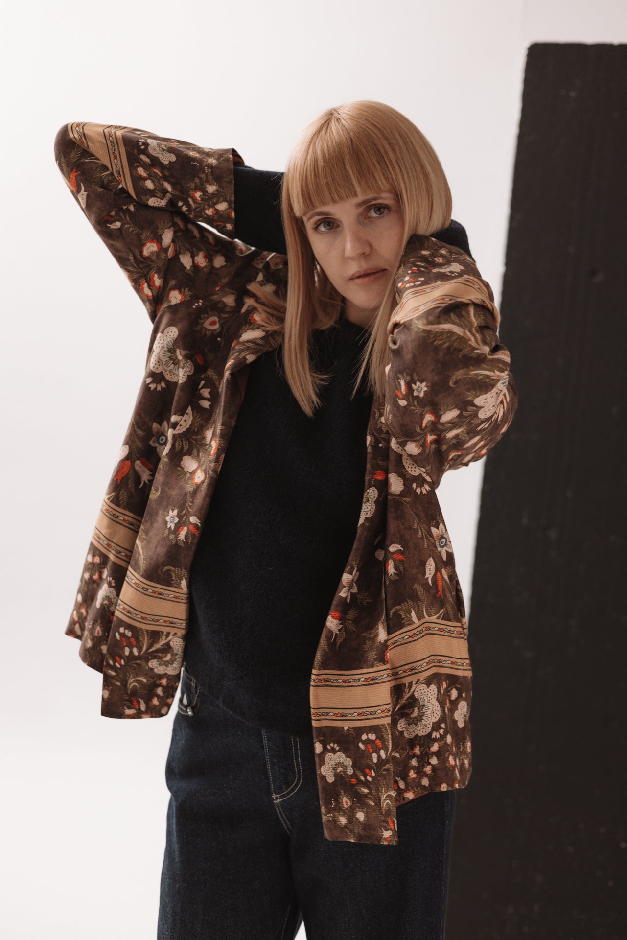 WU'SIDE - Kimono Corto Marrone