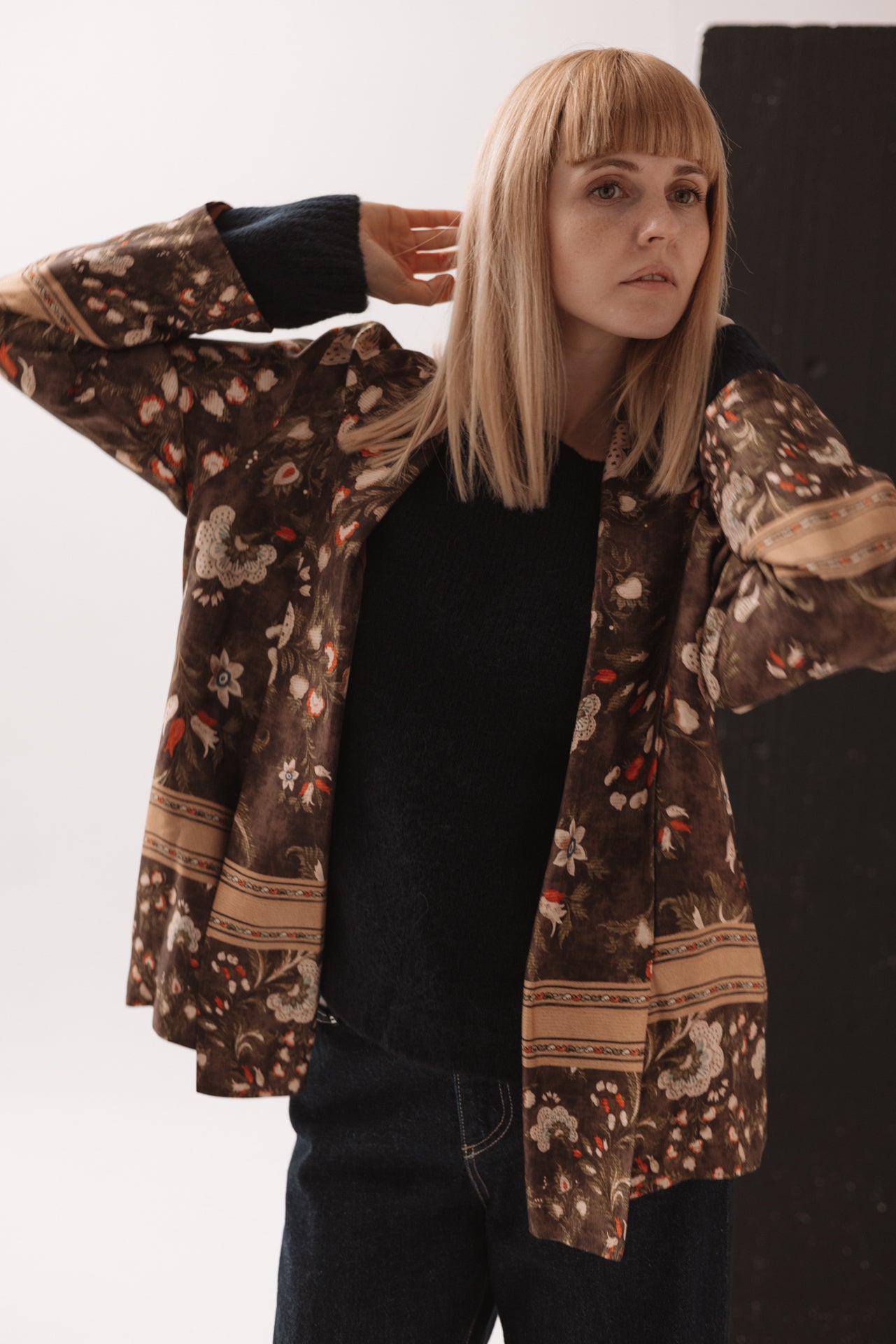 WU'SIDE - Kimono Corto Marrone