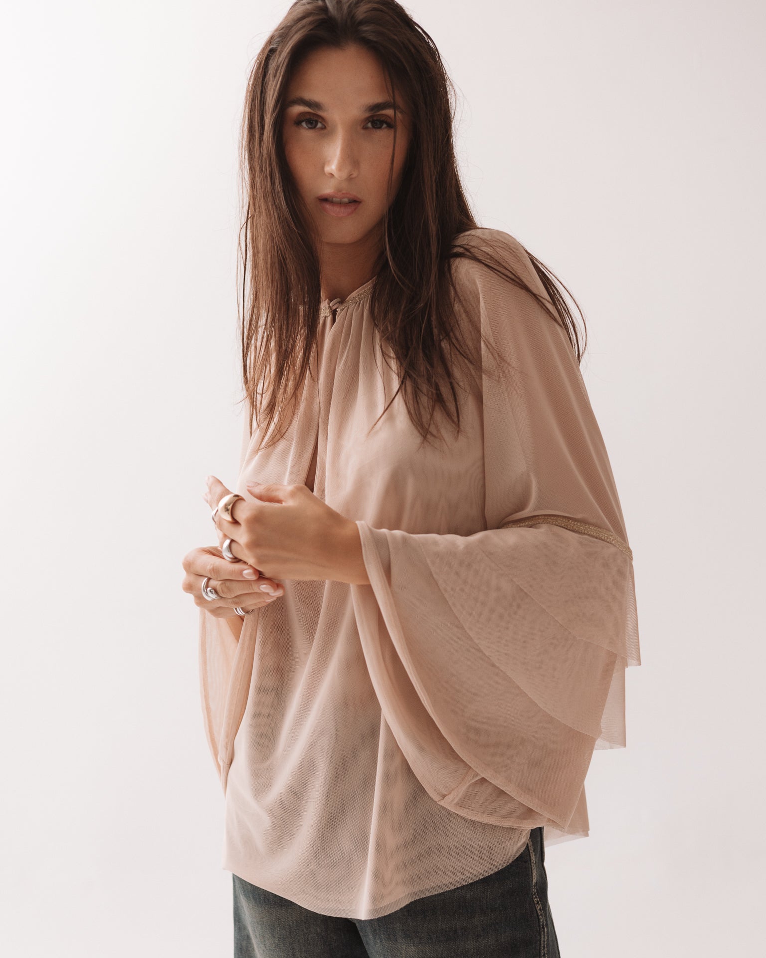 PHO FIRENZE - Blusa Nude