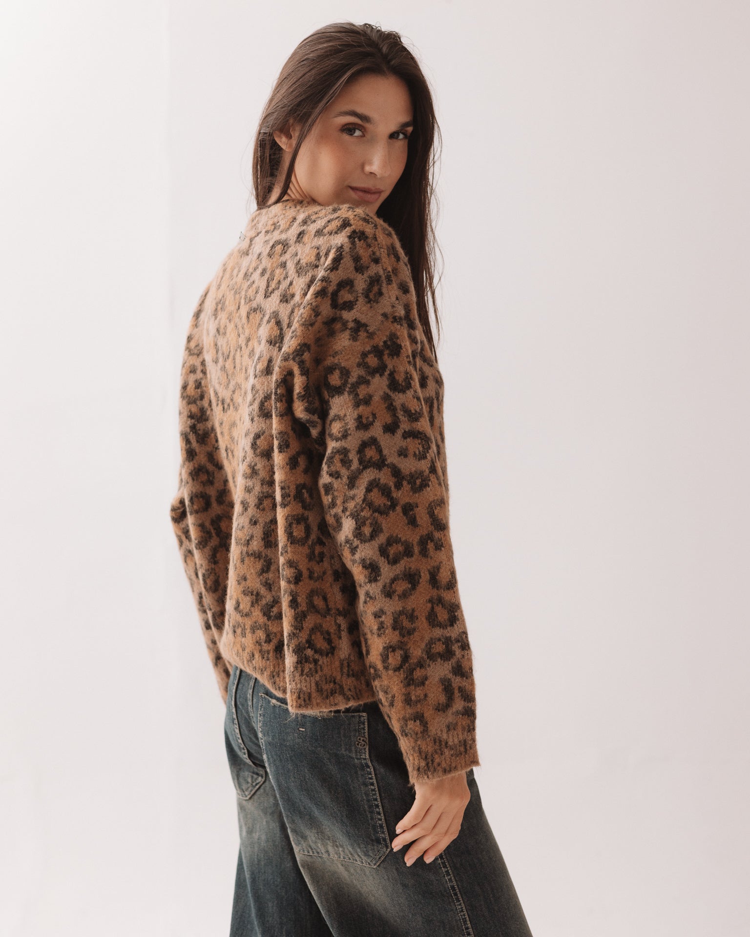 DIXIE - Maglione Leopardato