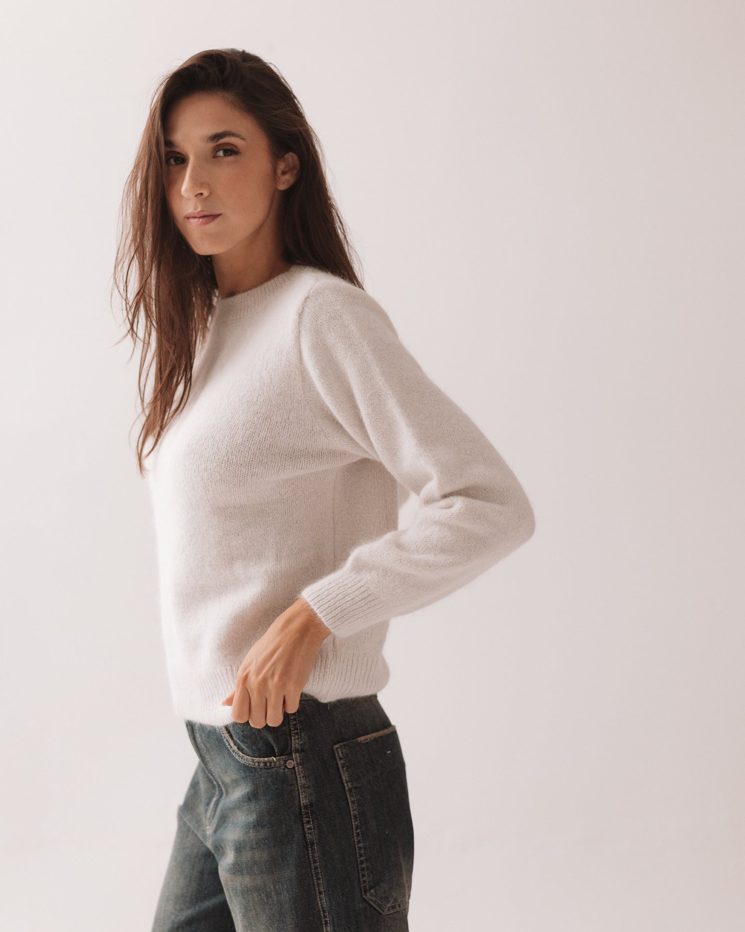 DIXIE - Maglione Morbido Panna