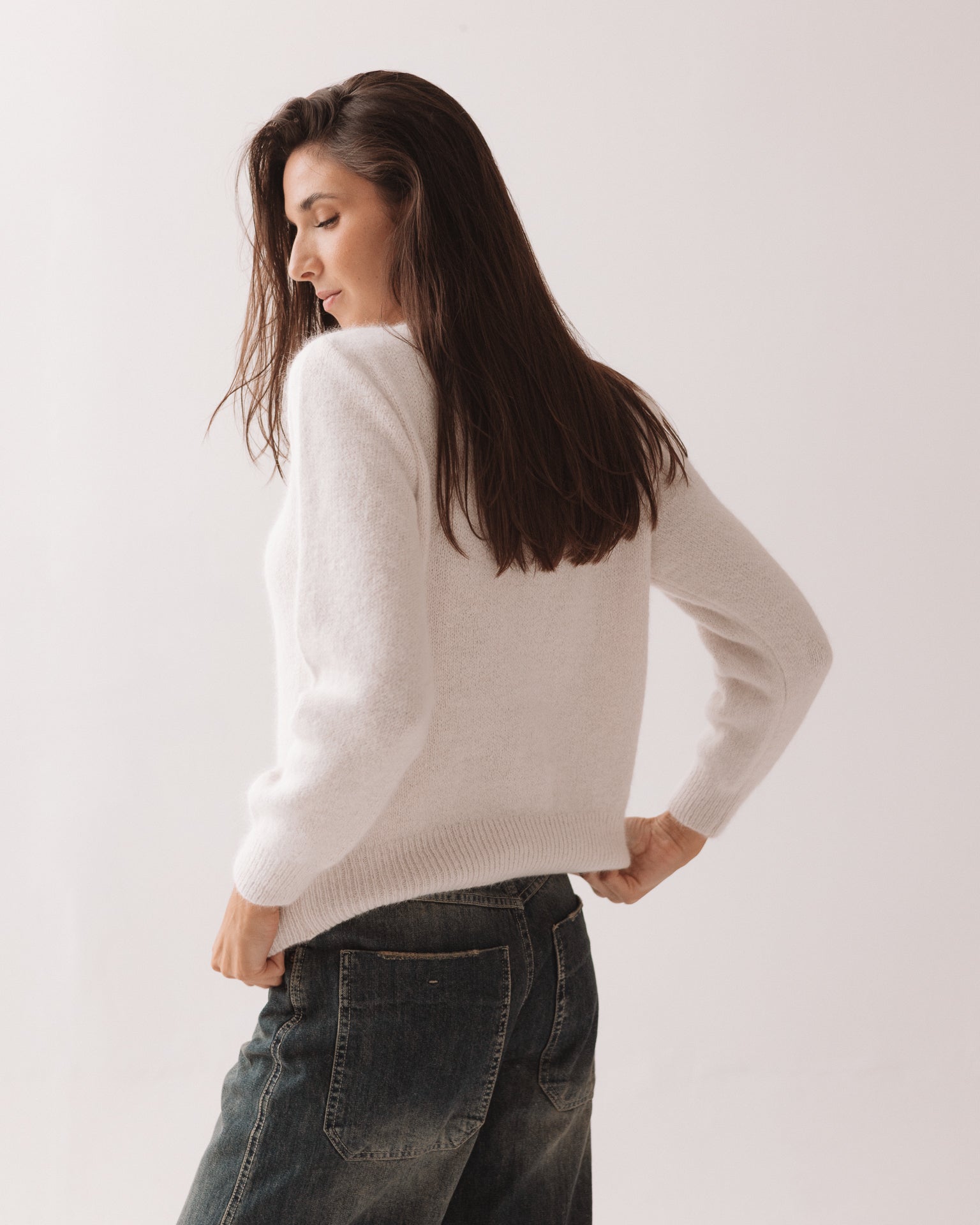 DIXIE - Maglione Morbido Panna