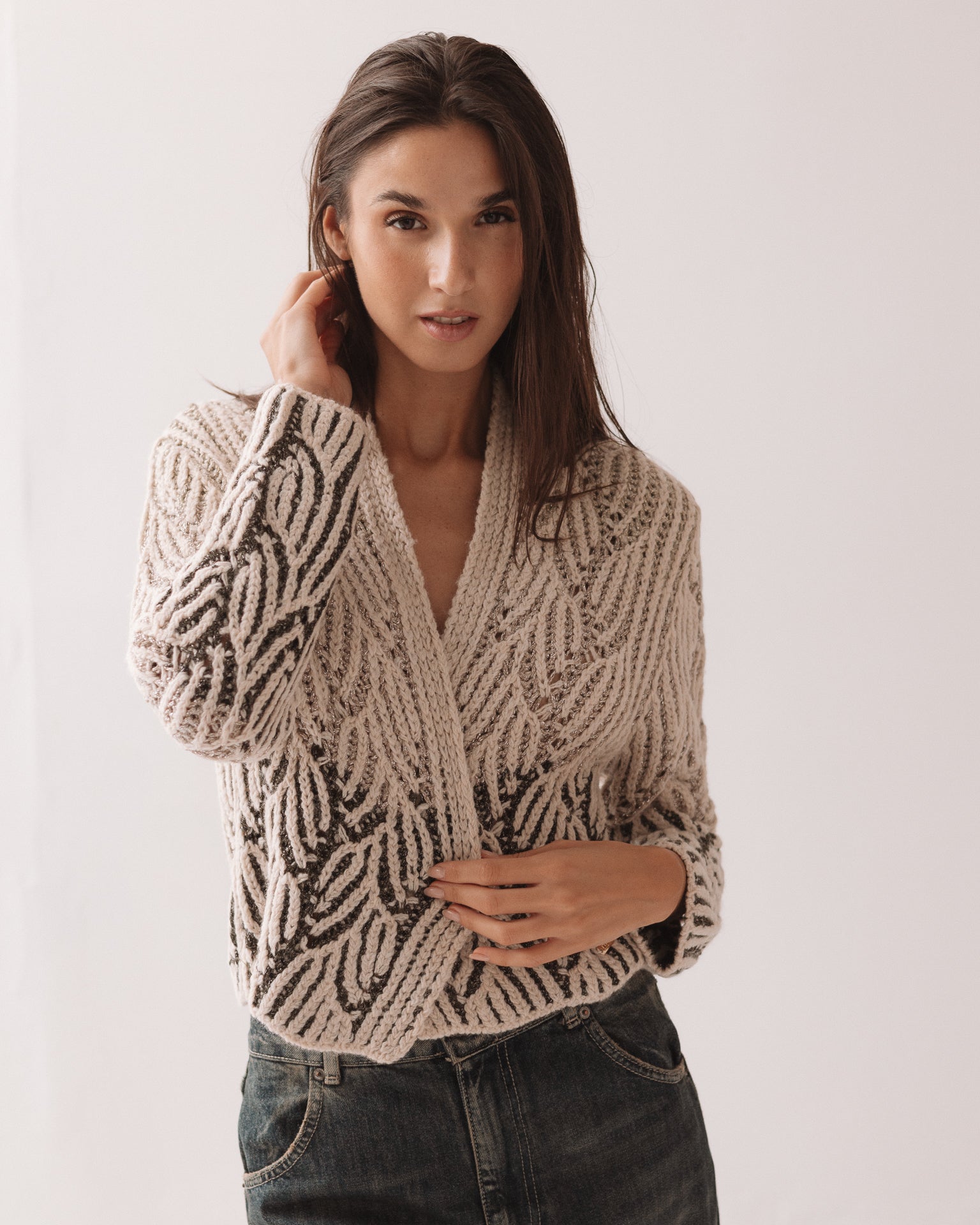 Cardigan Olive Corto