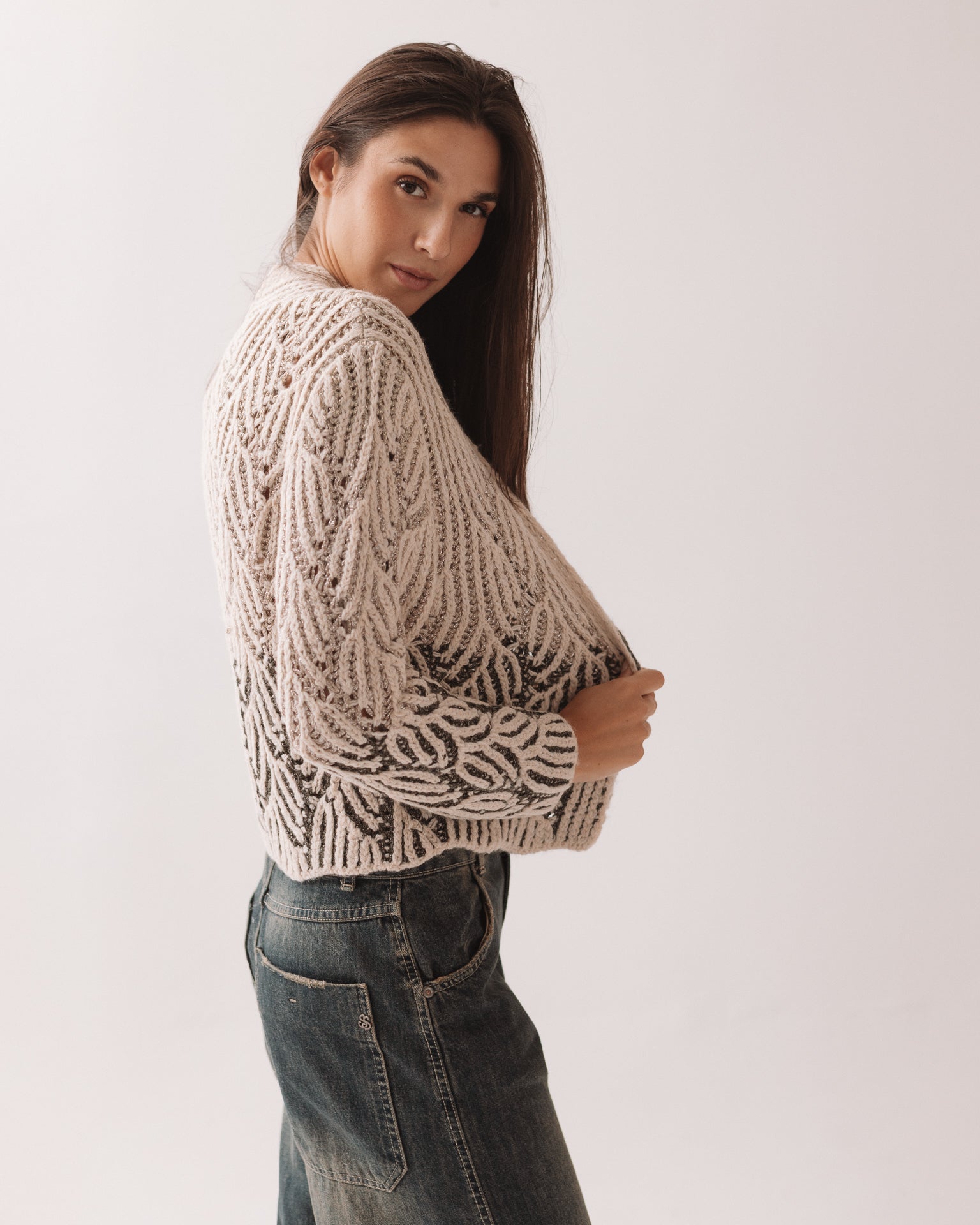 Cardigan Olive Corto