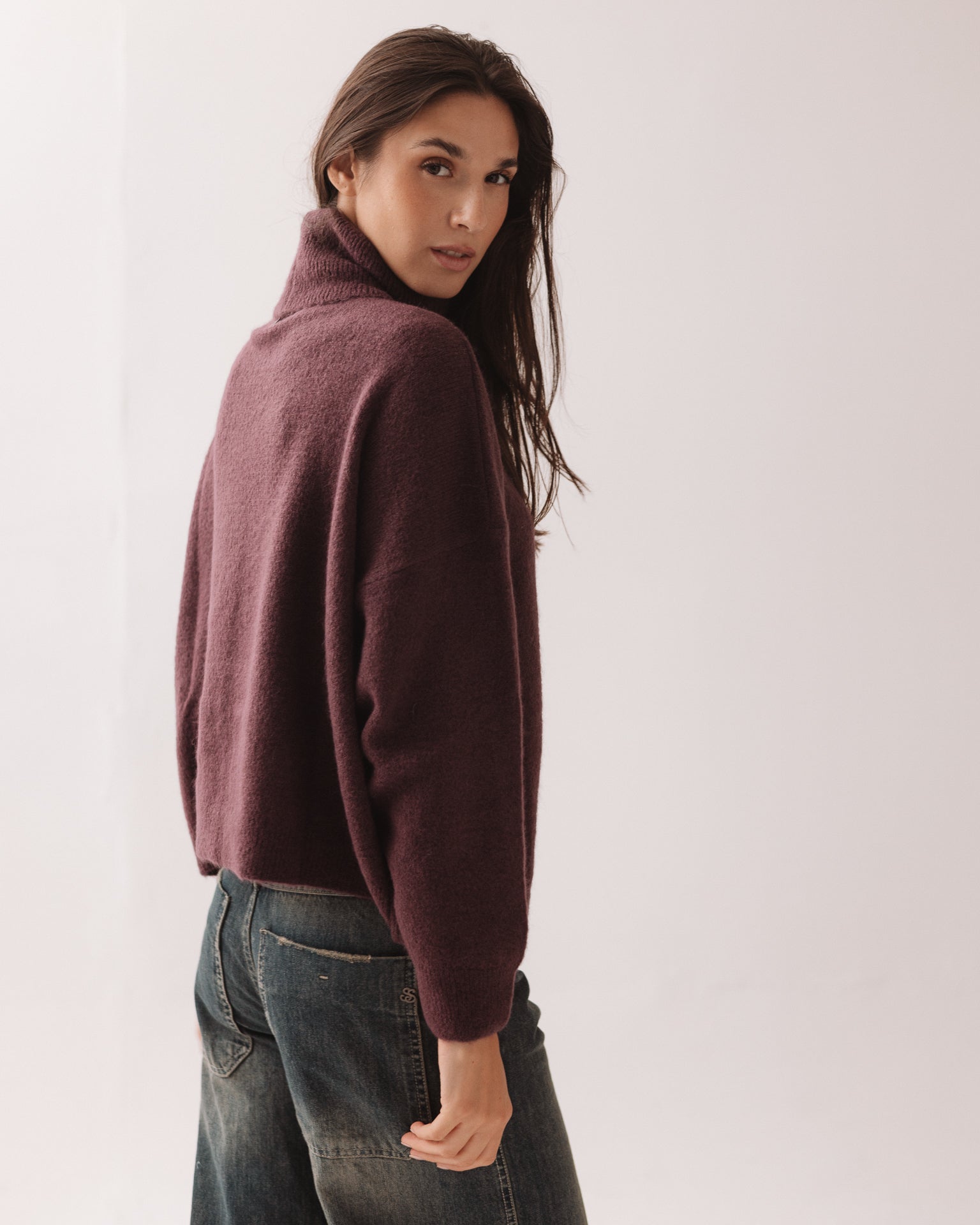 DIXIE - Maglione Melanzana