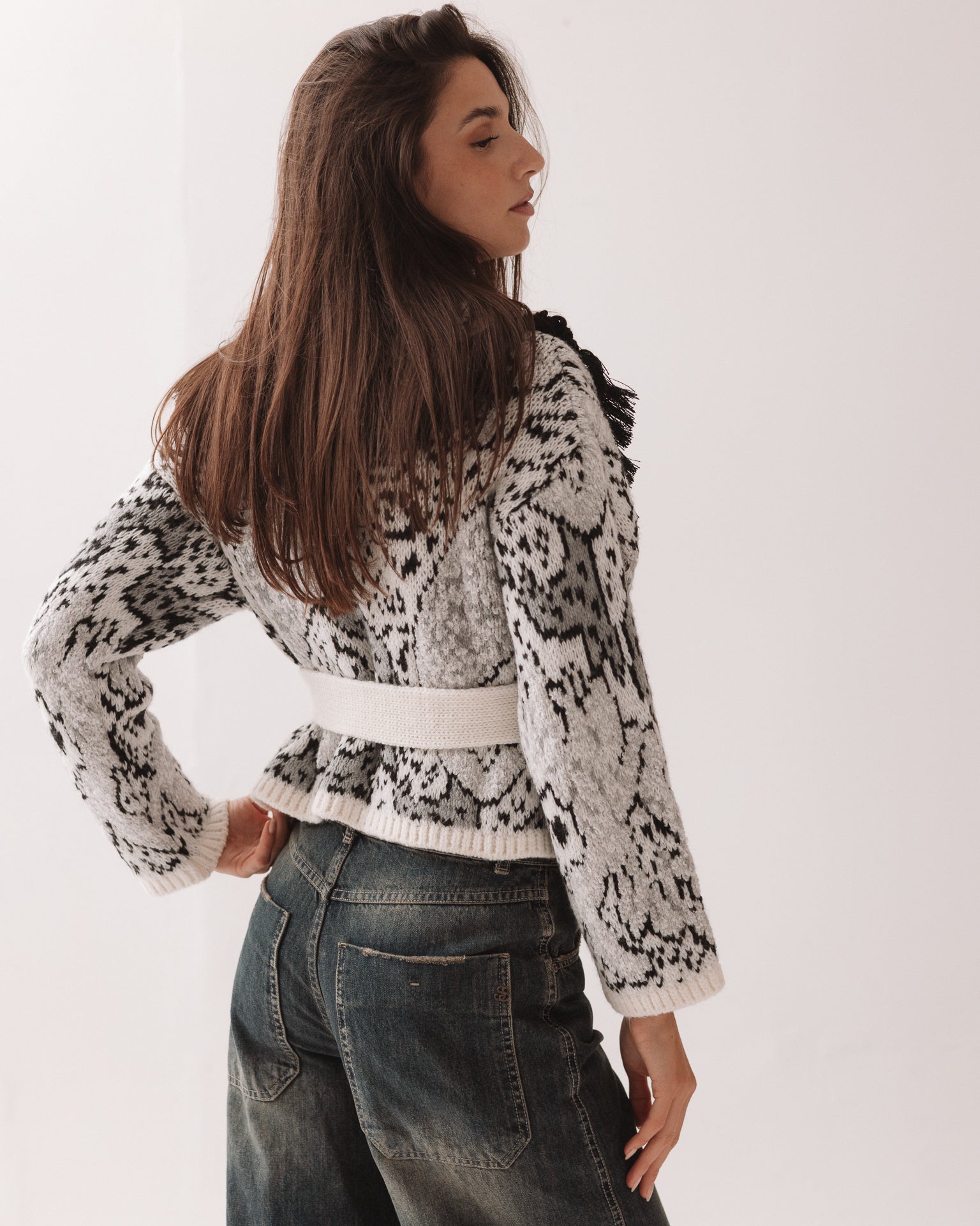 PHO FIRENZE - Cardigan con Cintura