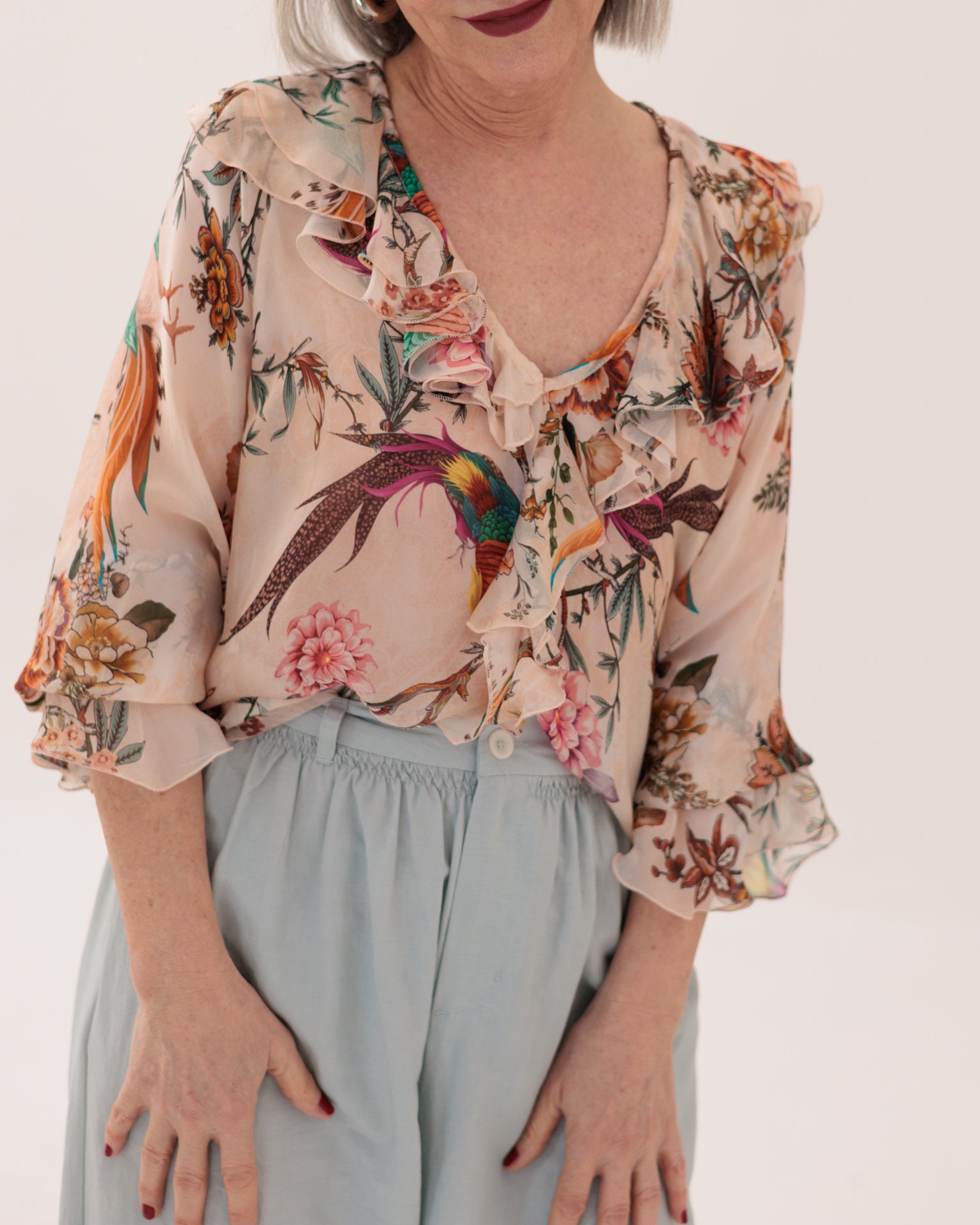 ELEH - Pantalone Celeste