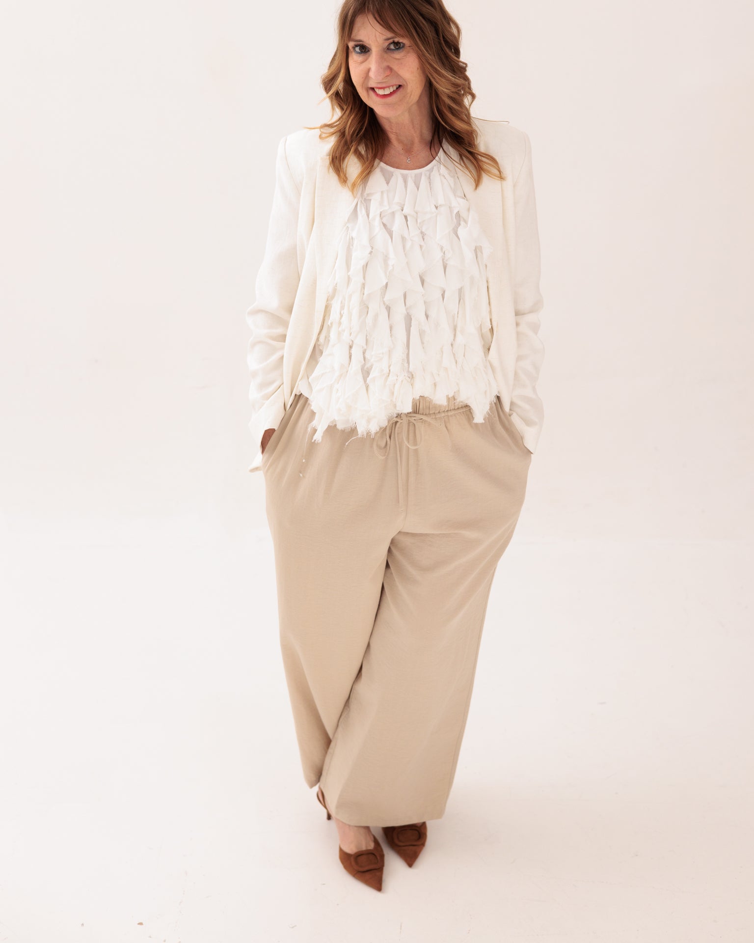 SOUVENIR - Blusa senza Maniche con Rouches