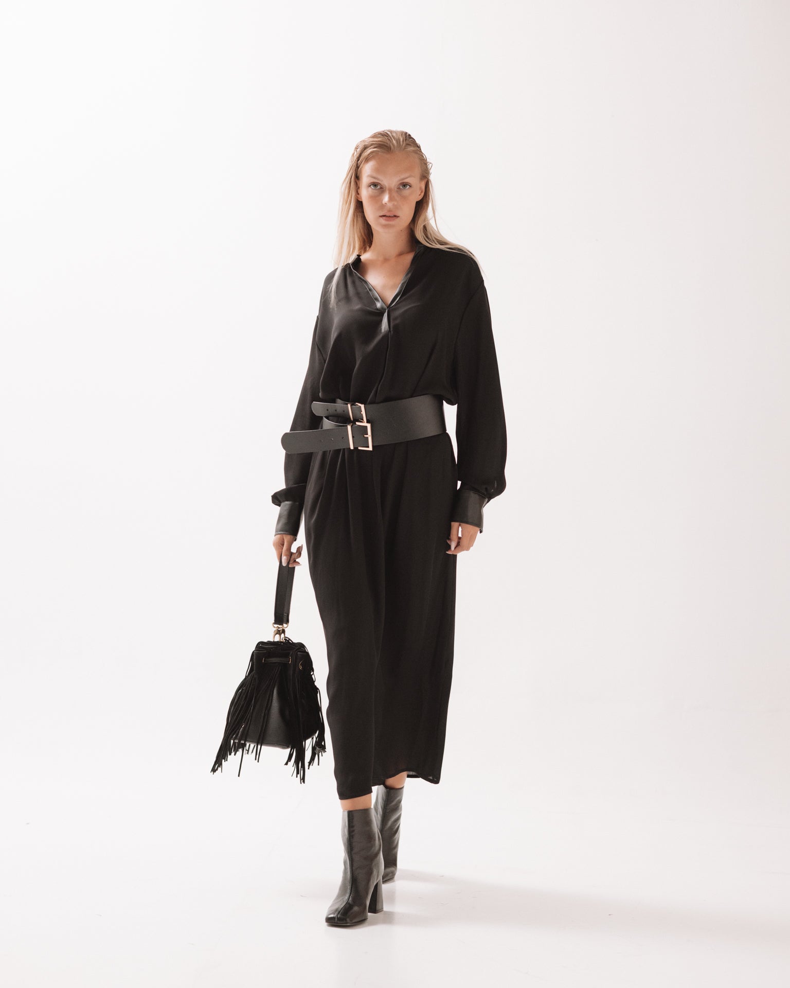 DIXIE - Abito Lungo Nero