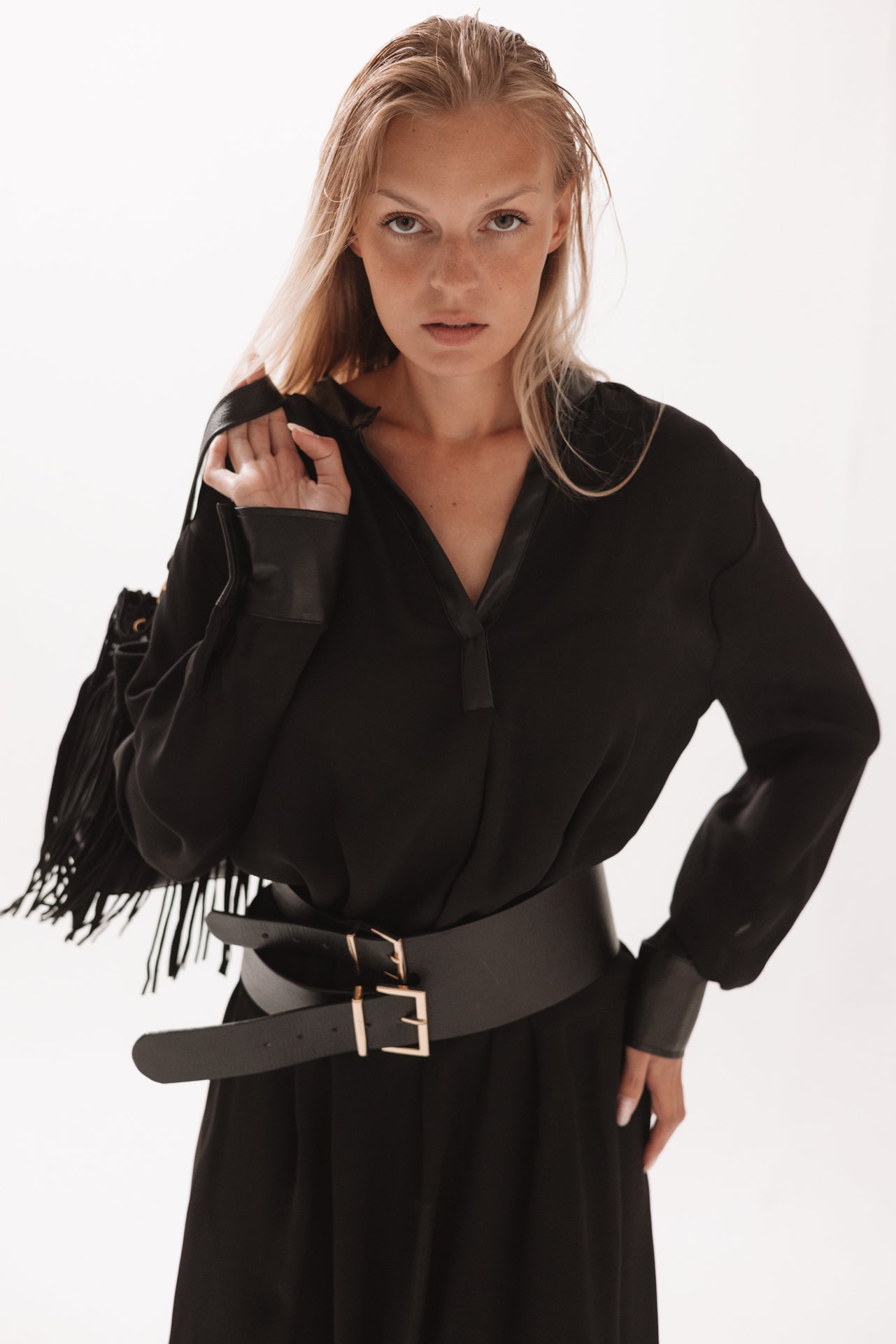 DIXIE - Abito Lungo Nero