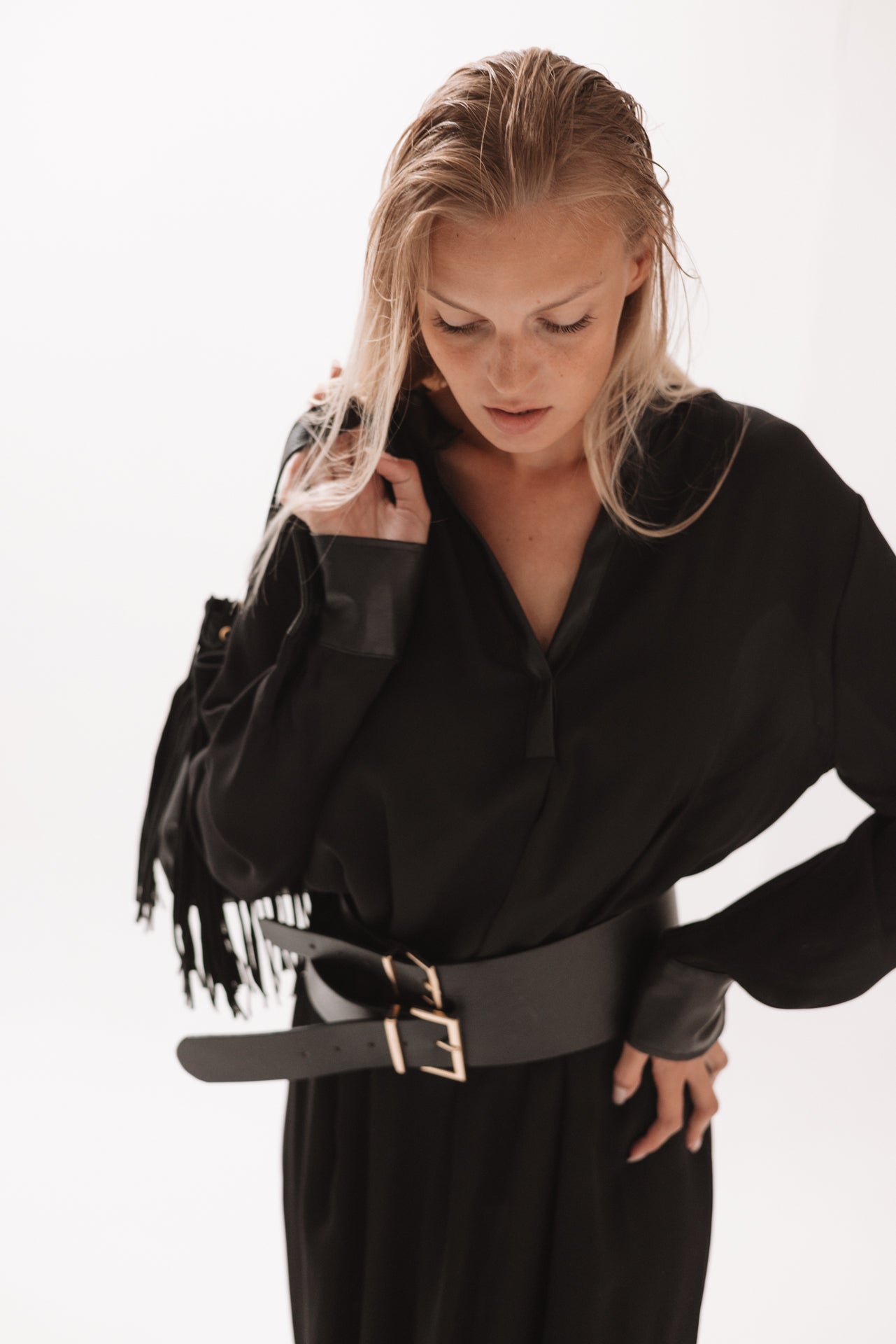 DIXIE - Abito Lungo Nero