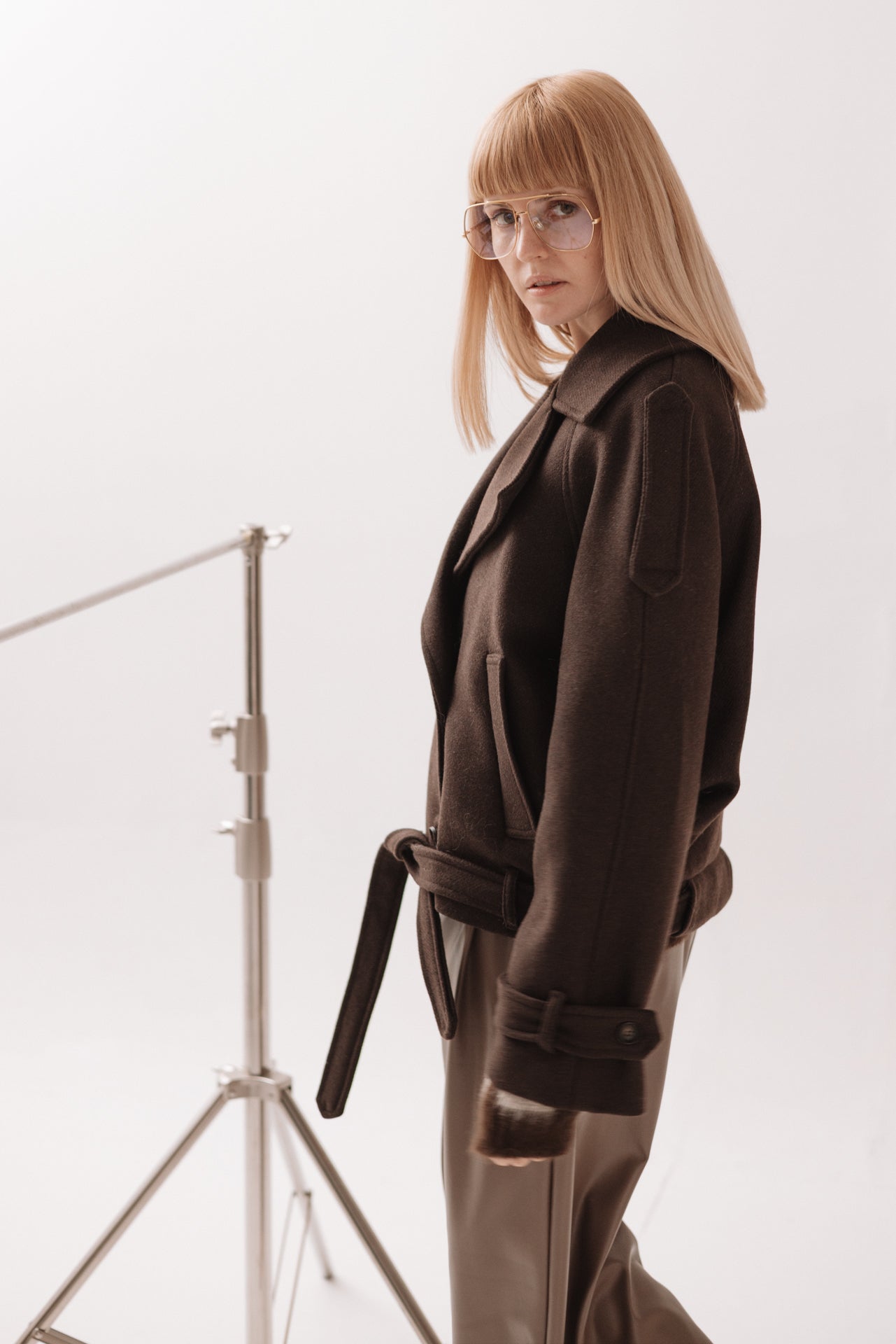 SOUVENIR - Cappotto Corto Cioccolato