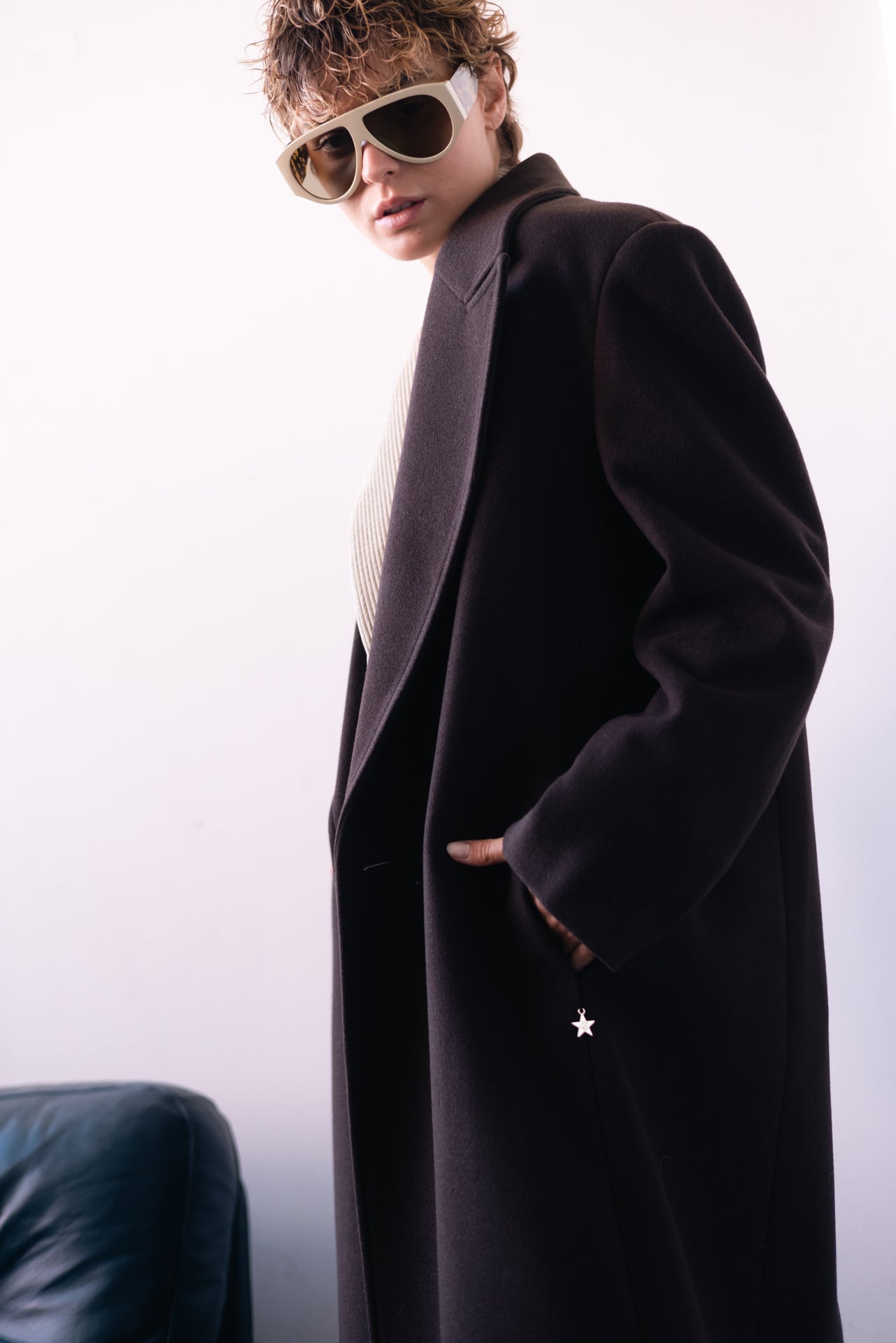 SOUVENIR - Cappotto Cioccolato Over