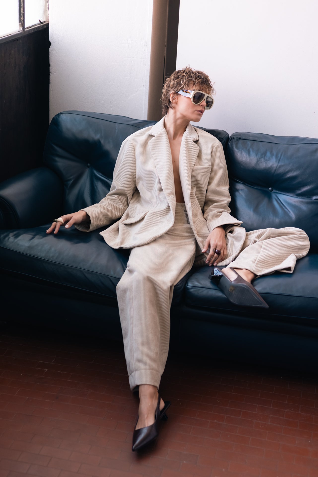 DIXIE - Blazer Gesso