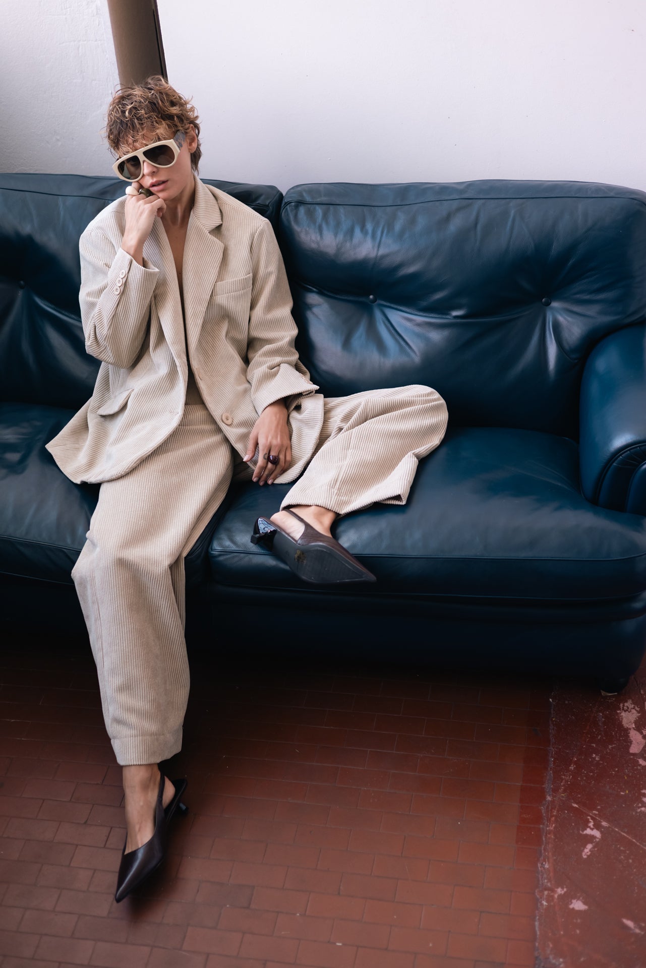 DIXIE - Blazer Gesso