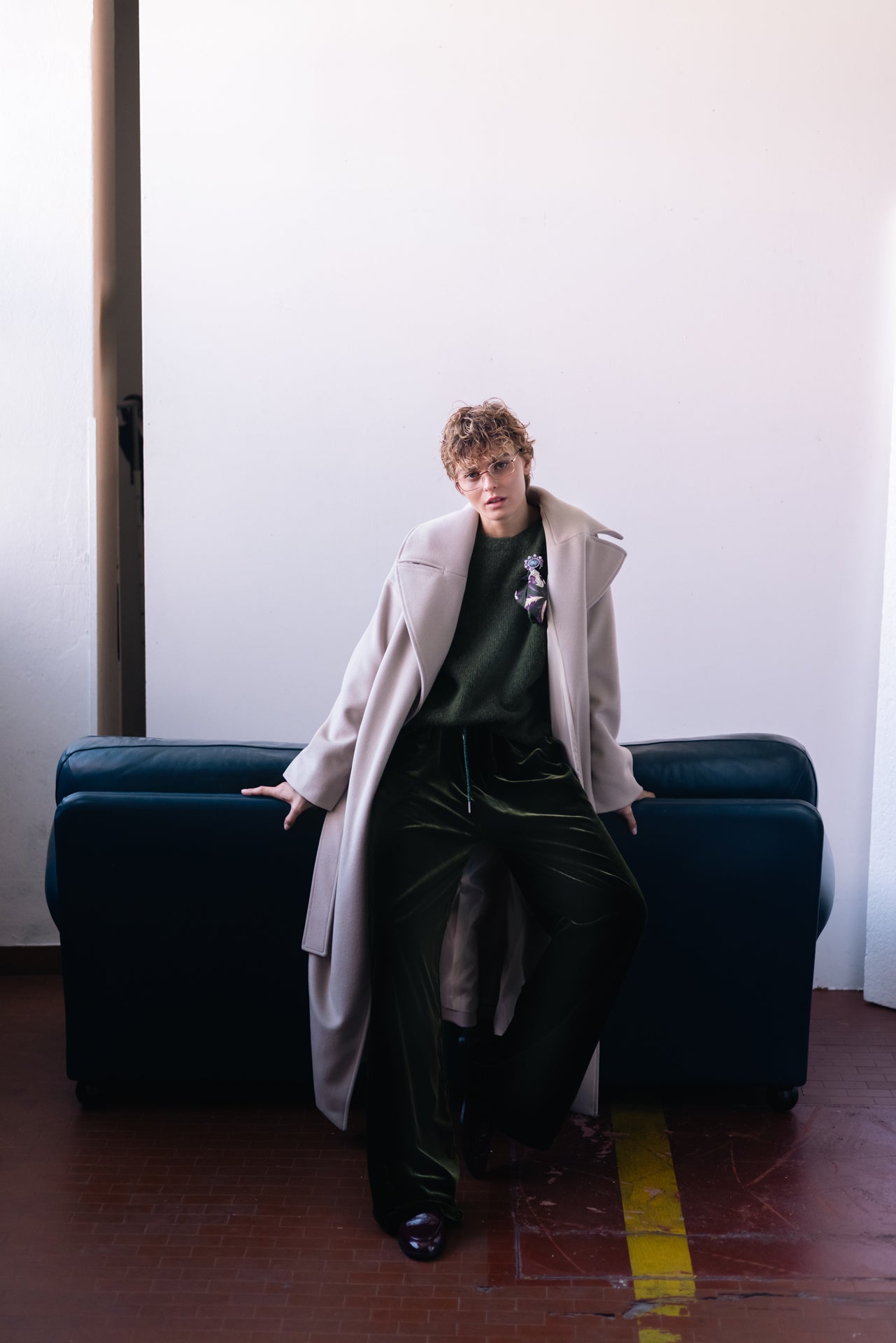 WU'SIDE - Pantalone Velluto Militare