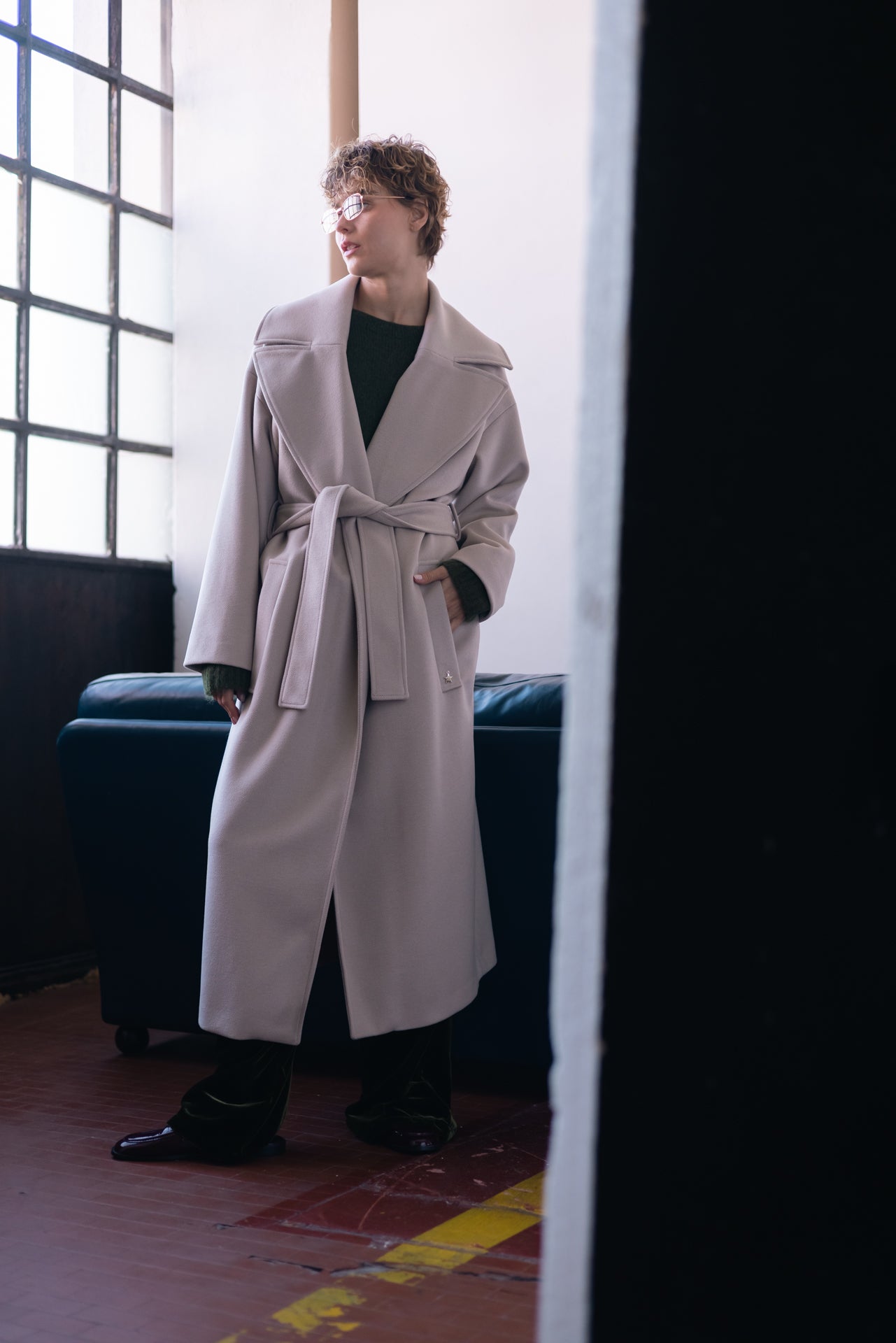 SOUVENIR - Cappotto Maxi Collo Revers