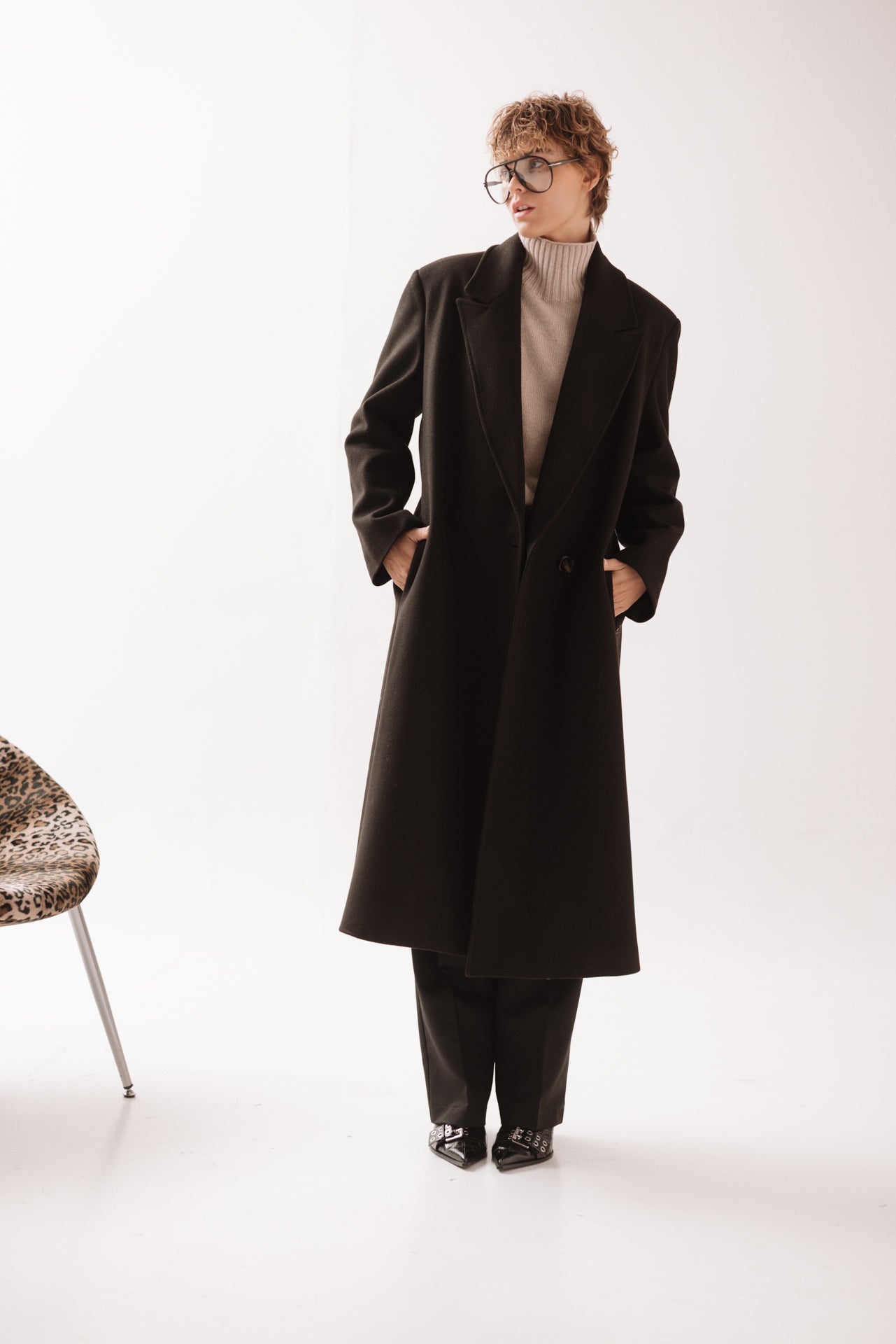 Cappotto Nero Over