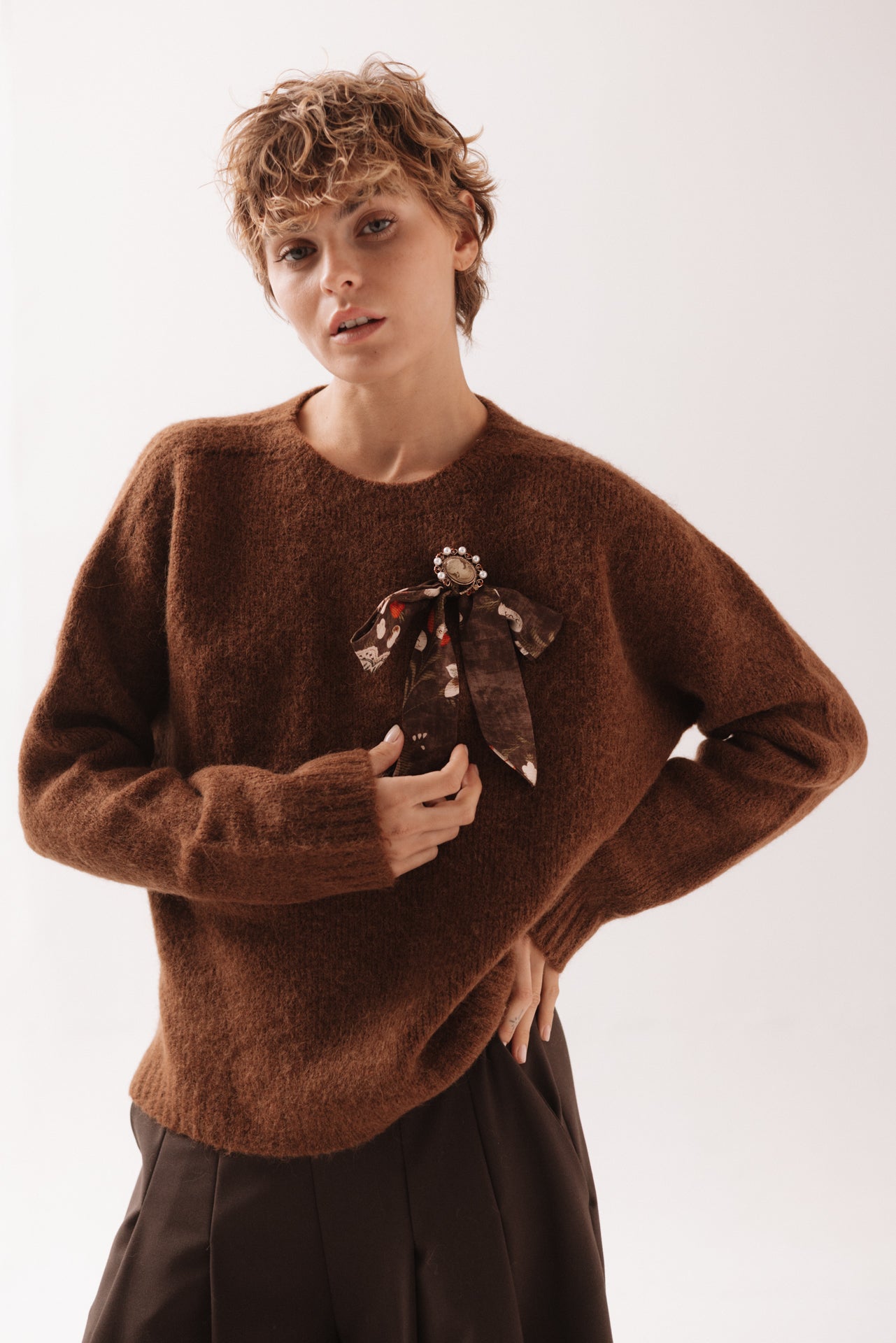 WU'SIDE - Maglione Tabacco