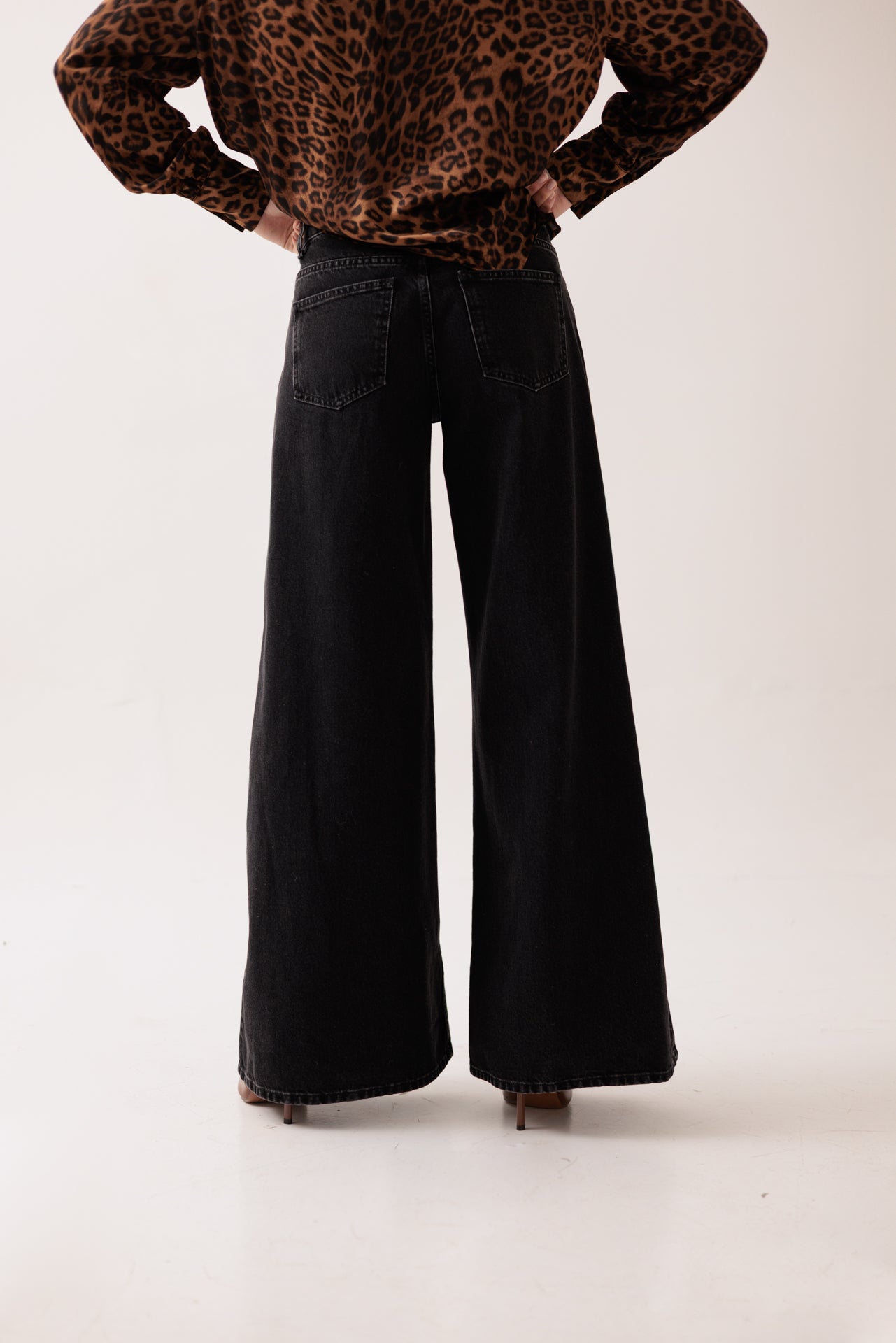 SOUVENIR - Jeans Nero Vita Bassa