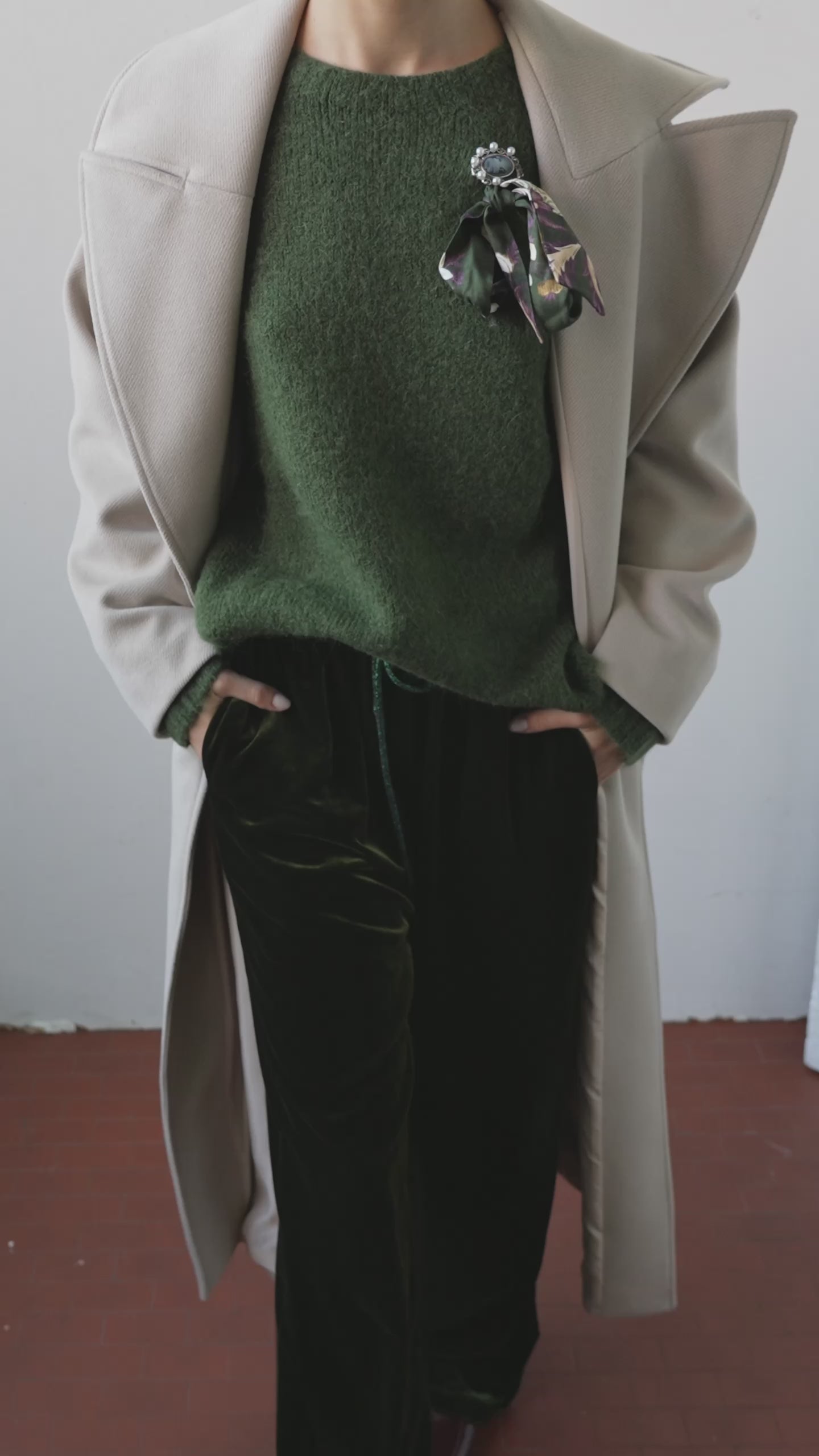 SOUVENIR - Cappotto Maxi Collo Revers