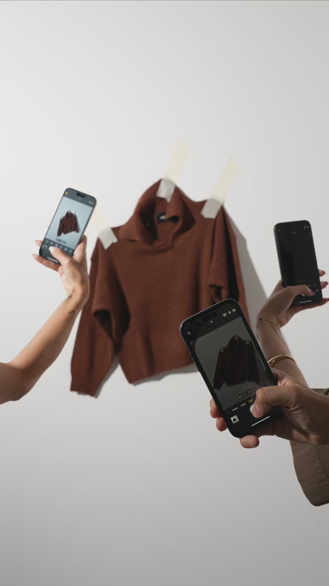 DIXIE - Maglione Colletto Caffè